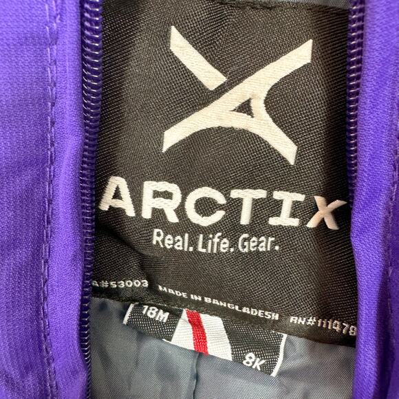 Arctix Toddler Girls Snowpants Bibs Purple 18M Winter Outerwear - Picture 3 of 4